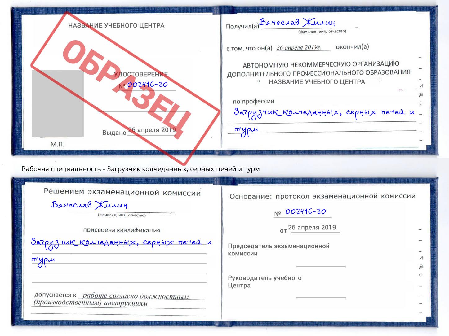 Загрузчик колчеданных, серных печей и турм Ухта