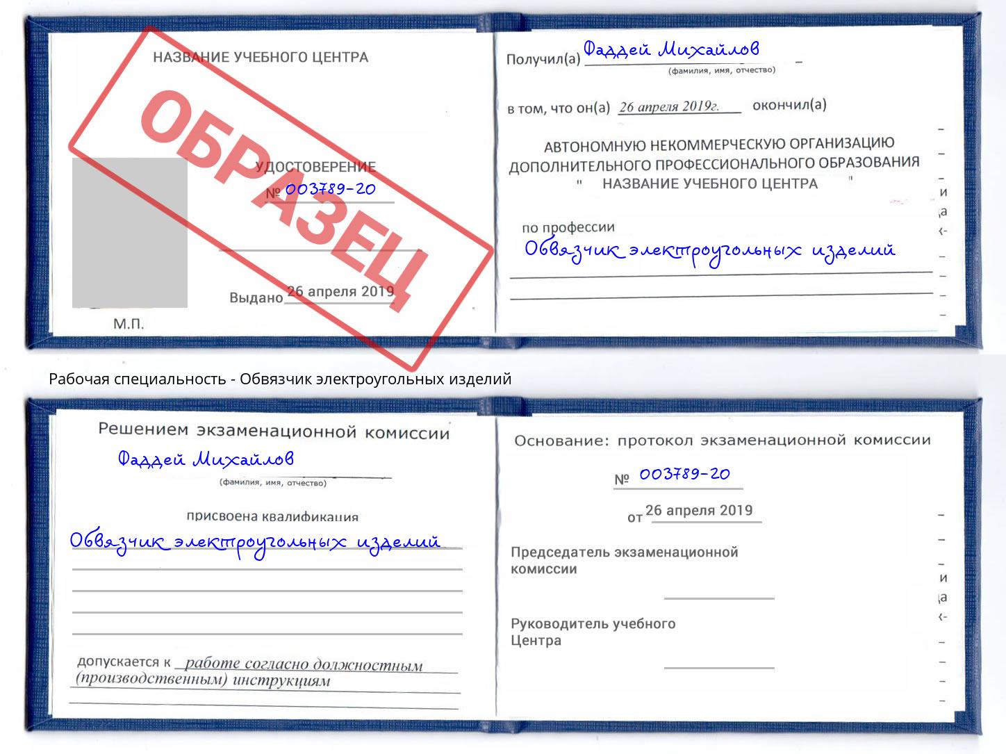 Обвязчик электроугольных изделий Ухта
